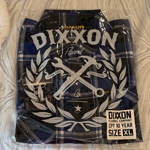 DIXXON Navy CPT 10 Year Flannel Mens Shirt